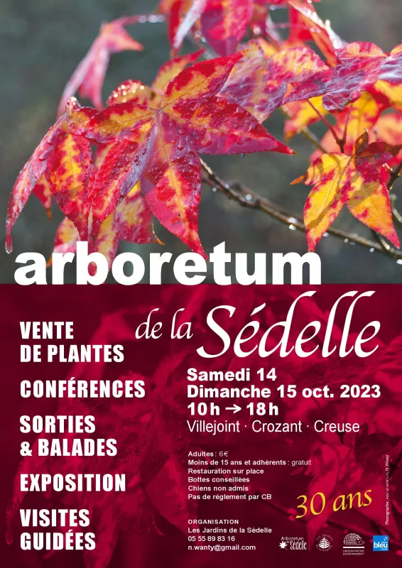 14 &amp; 15 octobre 2023, Fête des plantes rares de la Sedelle, Crozant (23) Visuel